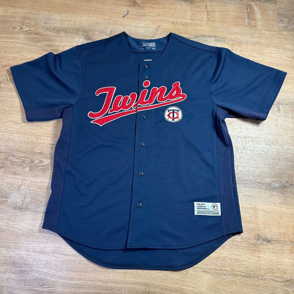 Minnesota Twins Baseball Jersey Justin Morneau #33 Mens Large True Fan Series